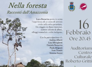 Evento culturale: “Nella foresta – Racconti dall’Amazzonia”